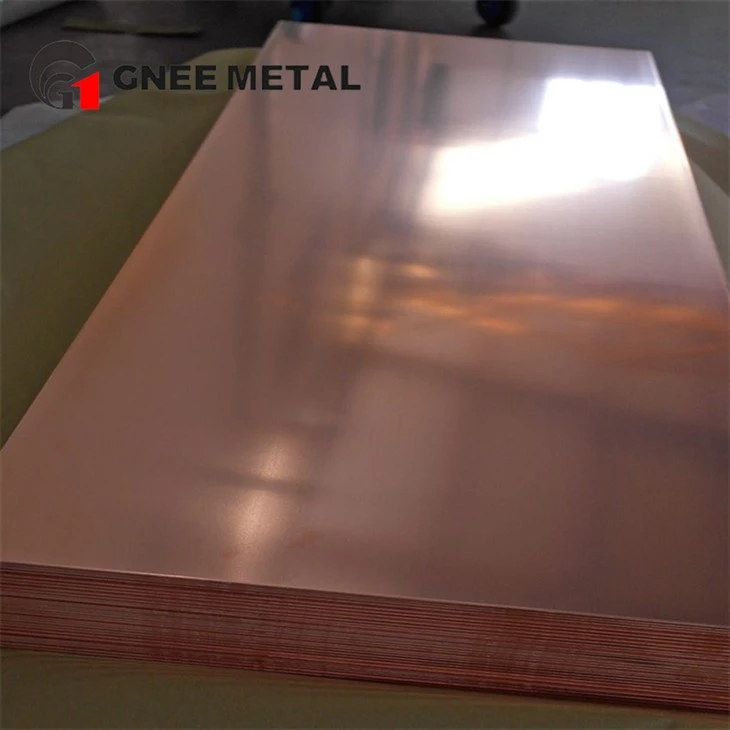 Placa de cobre puro industrial